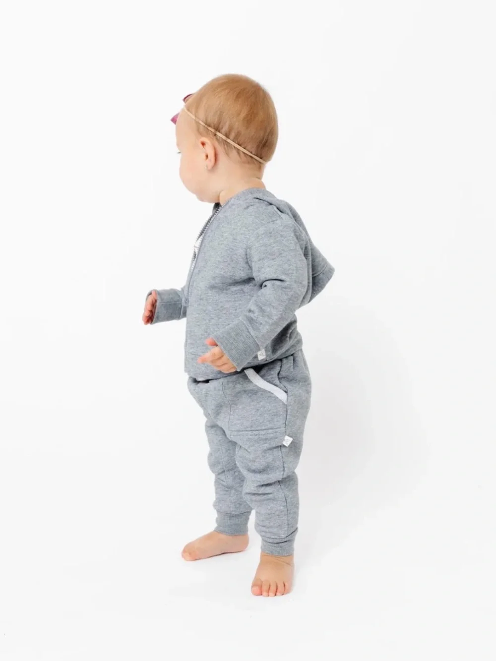 Copper Pearl Gray Baby 3-6M Jogger Pants - Soft Everyday Bottoms